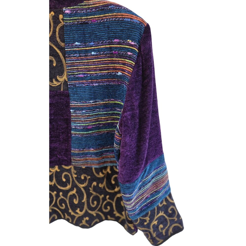 Julia Kim Vintage Patchwork Jacket M Wearable Art… - image 8